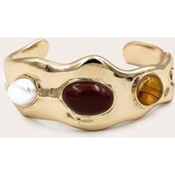 PrettyLittleThing Gold Resin Abstract Bracelet - Yellow
