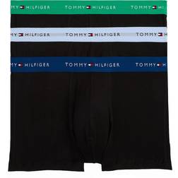 Tommy Hilfiger Men Signature Logo Waistband Boxer Briefs 3-pack - Swt Blu/Prim Grn/Dp Ind