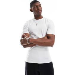 River Island Muscle Fit T-Shirt - White