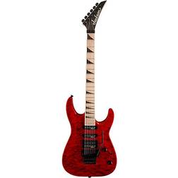 Jackson Js34q Dinky Dkam Electric Guitar Transparent Red