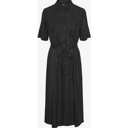 Pieces Shirt Dress - Black