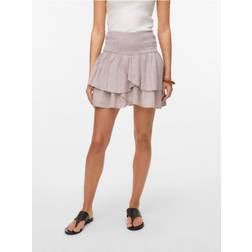 Vero Moda Hög Midja Kort Kjol - Moon Rock