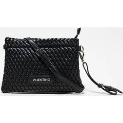 Valentino Bags Shantel Woven Clutch Bag With Crossbody Strap - Black