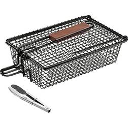Navaris Grillkorg För Fisk Rostfritt Stål Non-Stick BBQ Fiskkorg Med Handtag