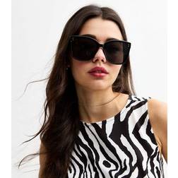 New Look Oversized Solbriller Med Sort Plastikstel