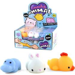 Klemmedyr squishy 1 stk. Ø 4 cm