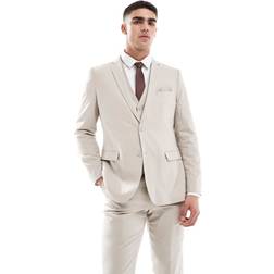 French Connection Linen Formal Suit Jacket Co-Ord - Stone