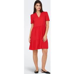 Only Vestito Corto - Rosso