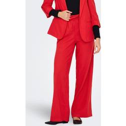 Only Onlcaro Locker Geschnitten Hose - Rot
