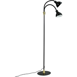 Dyberg Larsen Lilje Svart Mässing Golvlampa 135cm