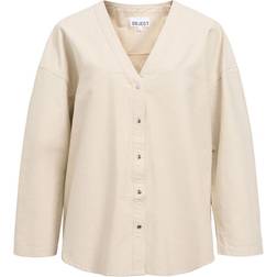 Object Oversized Skjorte - Creme