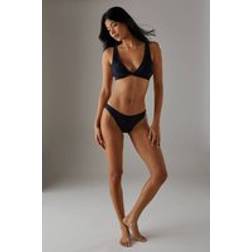 Warehouse Womens Sculpted Trangle Bikini Top - Black