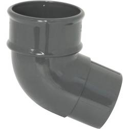 FloPlast Grey RB2AG 68mm Round Downpipe 112.5 Offset Bend Anthracite