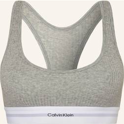 Calvin Klein Brassière Côtelée - Gris