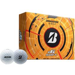 Bridgestone E6 Soft Golfbolde Hvid