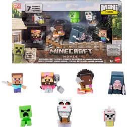 Minecraft Mini Mode Overworld Battle Pack with 7 Mini Action Figures