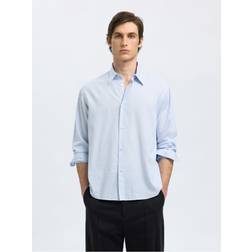 Selected Relaxed Fit Hemd - Hellblau/Weiß