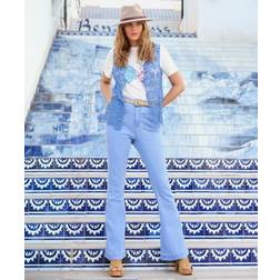 Joe Browns Women's Stevie Patch Pocket Wide Leg Jeans - Blue