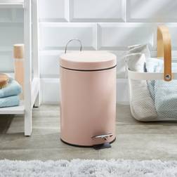 Dunelm 3 Litre Bathroom Bin Pink
