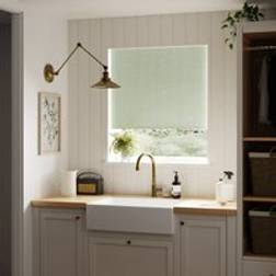 Dunelm Chevron Blackout Roller Blind Sage