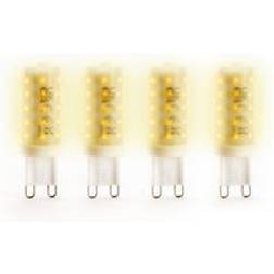 Status Set of 4 3W G9 Dimmable Bulbs Warm White