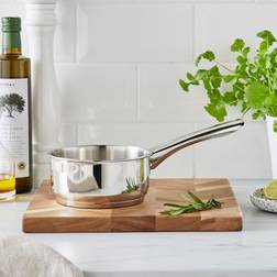 Dunelm Essentials Stainless Steel Milk Pan 14 cm Silver