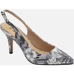 Ravel Kavan Pointed Slingback Heeled Court Shoes - Black