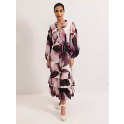 Phase Eight Petite Clarra Floral Dress - Purple