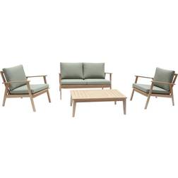 Kettler Hampton Garden Coffee Table Sofa and Chairs 4-Seater Lounging Outdoor Lounge Set