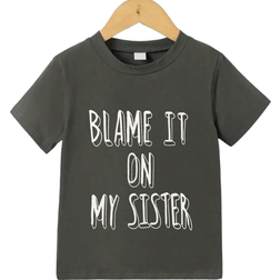 Shein Young Boy Slogan Graphic Tee