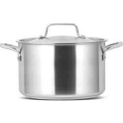 Dunelm Gourmet 24cm Stockpot With Lid with lid 6.6 L 24 cm