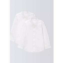John Lewis Boys' GOTS Organic Cotton Long Sleeve School Shirt - White