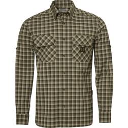 Chevalier M's Creek Shooting Fit Coolmax Shirt - Mink Brown Checked