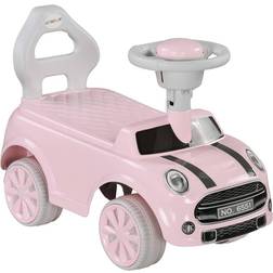 Aiyaplay Foot-to-Floor Ride-on-Car with Air Horn and Anti-Over Backwards Design Pink, Pink