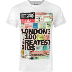 Time Out Mens Magazine Cover Print Short Sleeved T-shirt - White