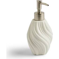 Dunelm Coastal Breeze Wave Soap Dispenser Cream