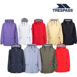 Trespass Womens Waterproof Jacket with Hood Raincoat Flourish - C