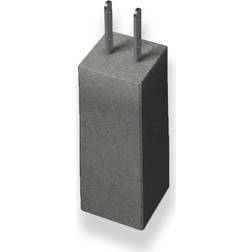 Benders Plint 500 Fast Stolpsko 3T Grå L 185 x 185 x 500 mm 1st 185x185mm