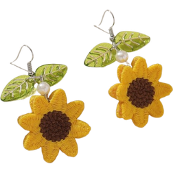 Shein Sunflower Drop Earrings