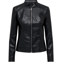 Only Jdyemily Faux Leather Jacket - Black