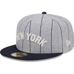 New Era York Yankees Heather Pinstripe Grey 59FIFTY Fitted Cap