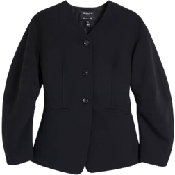 River Island Puffed Sleeve Tailored Blazer - Black