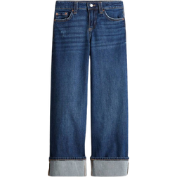 H&M Girls Wide Leg Low Jeans - Blue