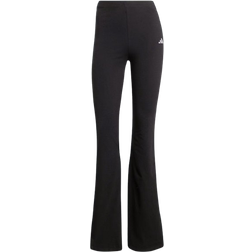 adidas Essentials Small Logo Flared Leggings - Black/White