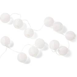 Granit Ball White Ljusslinga 12 Lampor
