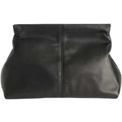 Flattered Clay Clutch Leather - Black