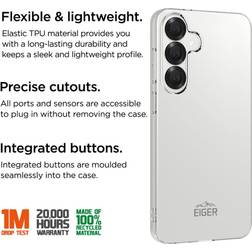 Eiger Grip Case Galaxy S25 Transparent EGCA00701