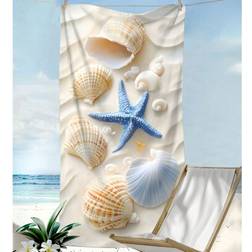 Shein Ultra-Soft Microfiber Absorbent Beach 1pc Bath Towel