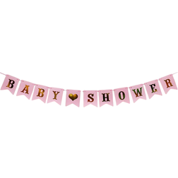 Shein set Paper Pull Flag Minimalist Letter Graphic Hanging Flag For Baby Shower Party Decoration
