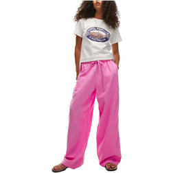 Topshop Linnebyxor Med Ballongben - Rosa